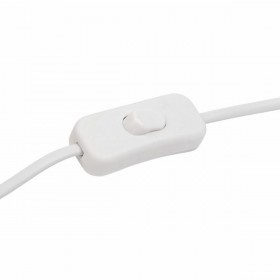 Lampada da tavolo Alexandra House Living Bianco Metallo Stoffa 220-240 V 18 x 31 x 18 cm