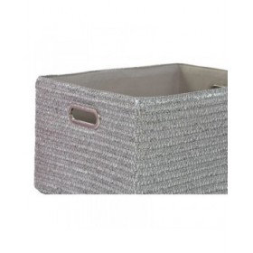 Cestino Multiuso DKD Home Decor Rosa Argentato polipropilene 44 x 36 x 50 cm 4 Kg 5 Pezzi