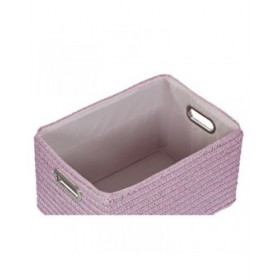 Cestino Multiuso DKD Home Decor Rosa Argentato polipropilene 44 x 36 x 50 cm 4 Kg 5 Pezzi