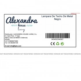 Lampadario Alexandra House Living Nero