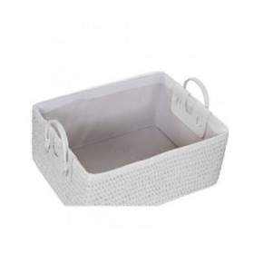 Cestino Multiuso DKD Home Decor Bianco Nero polipropilene 45 x 34 x 49 cm 4 Kg