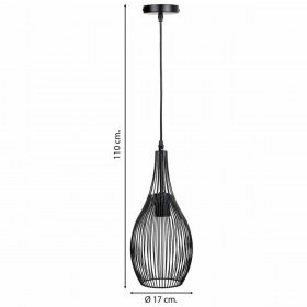 Lampadario Alexandra House Living Nero