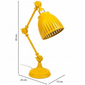 Flexo/Lampada da scrivania Alexandra House Living Giallo Metallo 13 x 43 x 25 cm