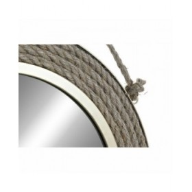 Specchio da parete DKD Home Decor Marrone Dorato 46 x 2 x 46 cm