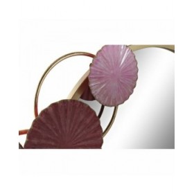 Specchio da parete DKD Home Decor Bianco Rosa Dorato Moderno Cerchi 116 x 8 x 71 cm