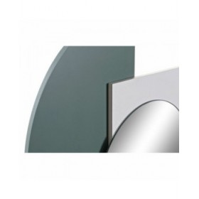 Specchio da parete DKD Home Decor Azzurro Bianco Rosso Turchese Moderno 46,5 x 2,5 x 45 cm (2 Unità)