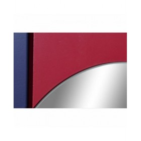 Specchio da parete DKD Home Decor Azzurro Bianco Rosso Turchese Moderno 46,5 x 2,5 x 45 cm (2 Unità)