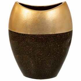 Vaso Alexandra House Living Oro Ceramica 13 x 29 x 24 cm