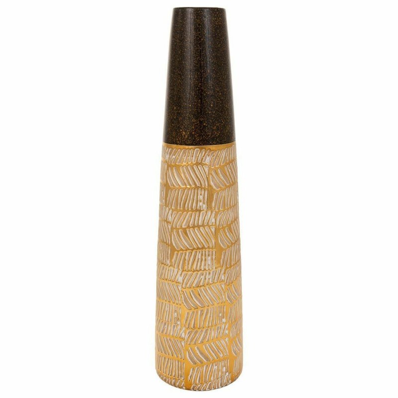 Vaso Alexandra House Living Oro Ceramica 15 x 61 x 15 cm