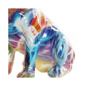 Statua Decorativa DKD Home Decor 18,5 x 11,5 x 23,5 cm Multicolore Cane (2 Unità)