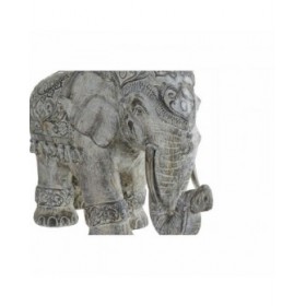 Statua Decorativa DKD Home Decor Beige Multicolore Elefante Coloniale 52 x 23 x 33 cm