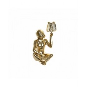 Statua Decorativa DKD Home Decor Dorato Resina Scimmia (27 x 25 x 43.5 cm)