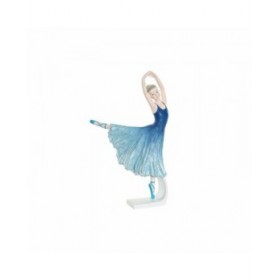 Statua Decorativa DKD Home Decor Azzurro Romantico Ballerina Classica 13 x 6 x 23 cm