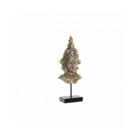 Statua Decorativa DKD Home Decor Marrone Dorato Buddha Orientale 15 x 7 x 38 cm