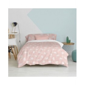 Set di copripiumino HappyFriday Basic Kids Rosa Singolo 2 Pezzi