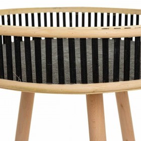 Set di 3 tavoli Alexandra House Living Nero Legno Bambù