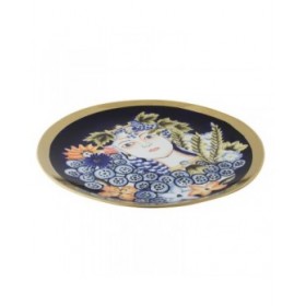 Centrotavola DKD Home Decor ‎S3020486 Viso Porcellana Azzurro Multicolore (42 x 42 x 4 cm)
