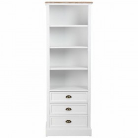 Scaffale Alexandra House Living Bianco Marrone Lega di Zinco Legno MDF 40 x 180 x 63 cm
