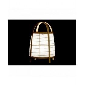 Lampada da tavolo DKD Home Decor Bianco Naturale Bambù 40 W 220 V 32 x 32 x 45,5 cm