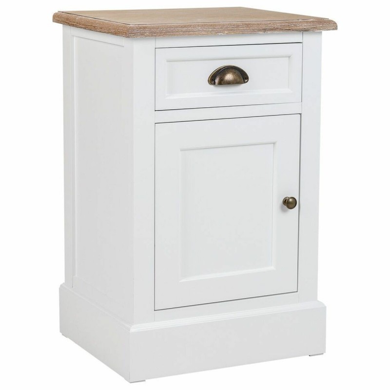 Comodino Alexandra House Living Bianco Marrone 35 x 63 x 41 cm