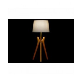Lampada da tavolo DKD Home Decor 8424001807871 Beige Legno Marrone Poliestere 220 V 50 W (30 x 30 x 69 cm)