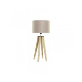 Lampada da tavolo DKD Home Decor Beige Legno Marrone 220 V 50 W 30 x 30 x 69 cm
