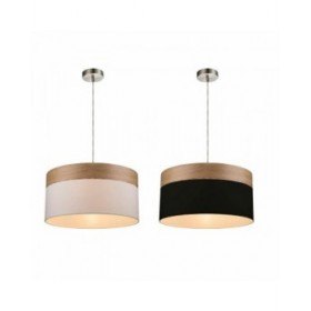 Lampadario DKD Home Decor Bianco Nero Multicolore Argentato Naturale Metallo 50 W Scandi 220 V 30 x 40 cm 38 x 38 x 25 cm (2 Uni