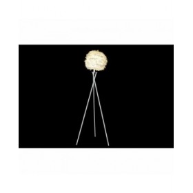Lampada da Terra DKD Home Decor Metallo Bianco Piuma (40 x 40 x 150 cm)