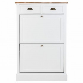 Armadio scarpiera Alexandra House Living Bianco Marrone 33 x 120 x 80 cm