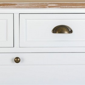 Armadio scarpiera Alexandra House Living Bianco Marrone 33 x 120 x 80 cm