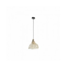 Lampadario DKD Home Decor Marrone Multicolore Metallo vimini 50 W Città 220 V 30 x 30 x 29 cm