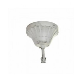 Lampadario DKD Home Decor Bianco Metallo Plastica 40 W Romantico Decapaggio 220 V 70 x 70 x 63 cm