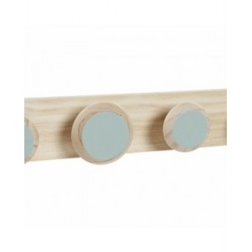 Appendiabiti da parete DKD Home Decor Plastica Legno MDF Tropicale 48 x 6 x 7,5 cm (2 Unità)