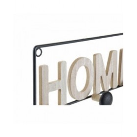 Appendiabiti da parete DKD Home Decor Ferro Legno MDF Loft (45 x 5 x 14 cm)