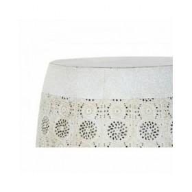 Tavolo aggiuntivo DKD Home Decor Bianco Multicolore Dorato Metallo 40 x 40 x 42 cm
