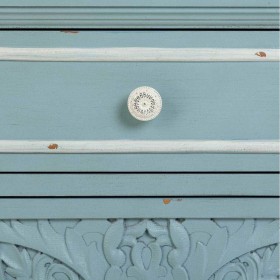 Comodino Alexandra House Living Azzurro Bianco 32 x 74 x 46 cm