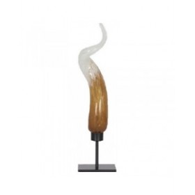 Statua Decorativa DKD Home Decor ‎S3021635 Cristallo Metallo Bicolore (16,5 x 8 x 47 cm)