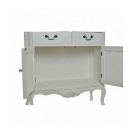 Stand Espositore DKD Home Decor S3021937 Cristallo Legno Bianco (88 x 40 x 91 cm)