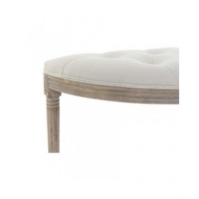 Panca DKD Home Decor Beige Naturale Legno d'albero della gomma Plastica 125 x 43 x 48 cm