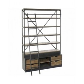 Libreria DKD Home Decor Metallo Alluminio Pino (160 x 45 x 243 cm)