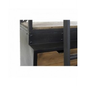 Libreria DKD Home Decor Metallo Alluminio Pino (160 x 45 x 243 cm)