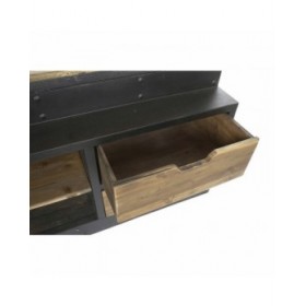 Libreria DKD Home Decor Metallo Alluminio Pino (160 x 45 x 243 cm)