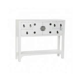Ingresso DKD Home Decor Bianco Argentato 95 x 24 x 79 cm
