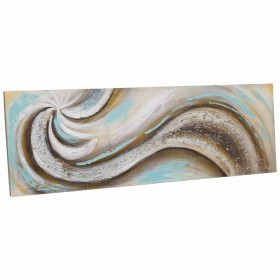 Quadro Alexandra House Living Tela Legno di abete 120 x 3 x 40 cm