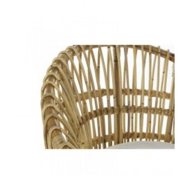 Poltrona DKD Home Decor 8424001750092 Naturale Cotone Bianco Rattan (74 x 67 x 85 cm)