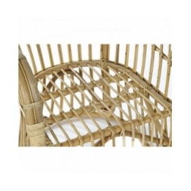 Poltrona DKD Home Decor Marrone Chiaro Rattan (62 x 72 x 83 cm)