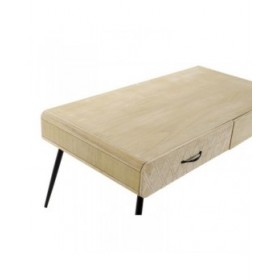 Tavolino da Caffè DKD Home Decor Nero Multicolore Rame Naturale Metallo Legno di paulownia Legno MDF 100 x 52 x 42,5 cm 100 x 52
