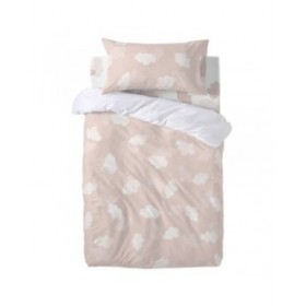 Set di copripiumino HappyFriday Basic Kids Rosa Culla Neonato 2 Pezzi