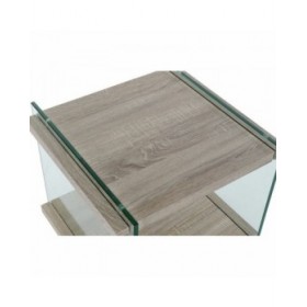 Comodino DKD Home Decor Cristallo MDF Vetro Temperato (50 x 50 x 49 cm)