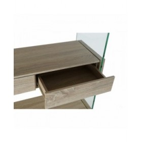 Scaffale DKD Home Decor 90 x 35 x 180 cm Cristallo Naturale Legno Trasparente Legno MDF